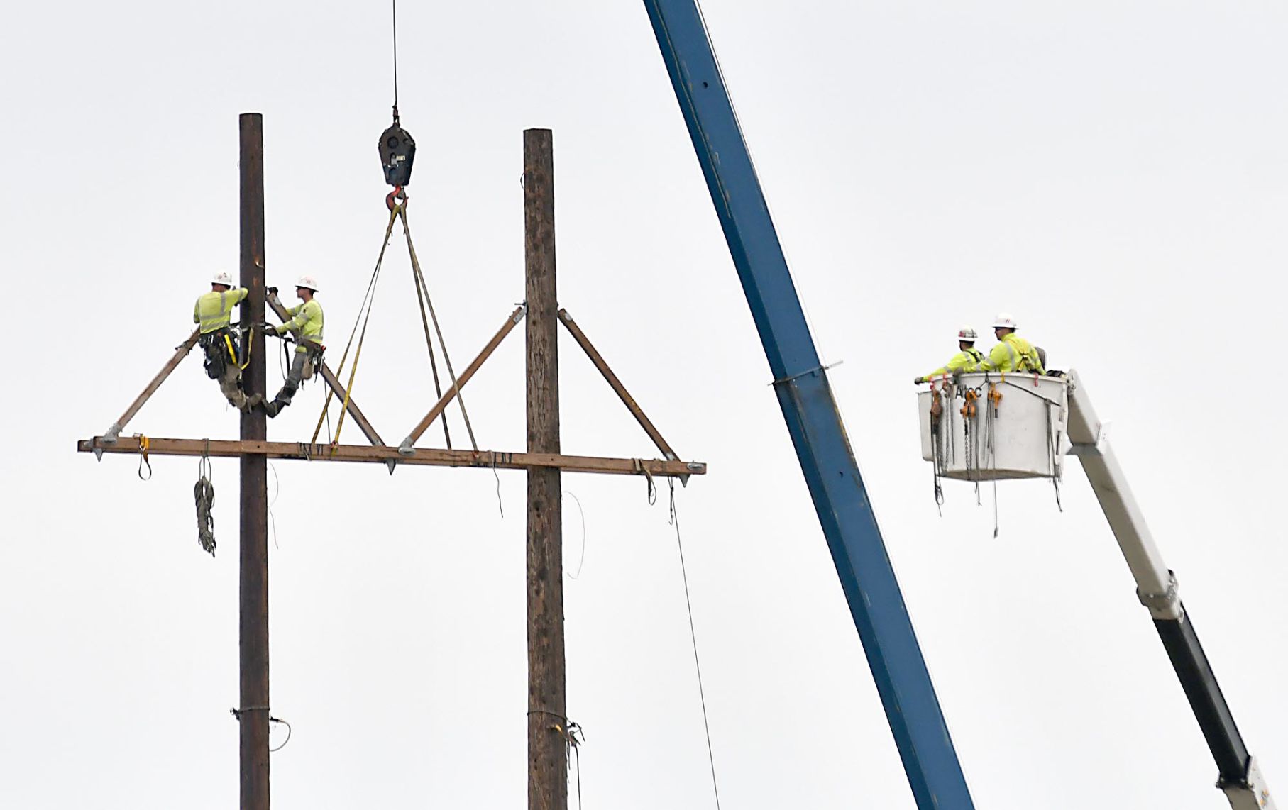 Power pole work